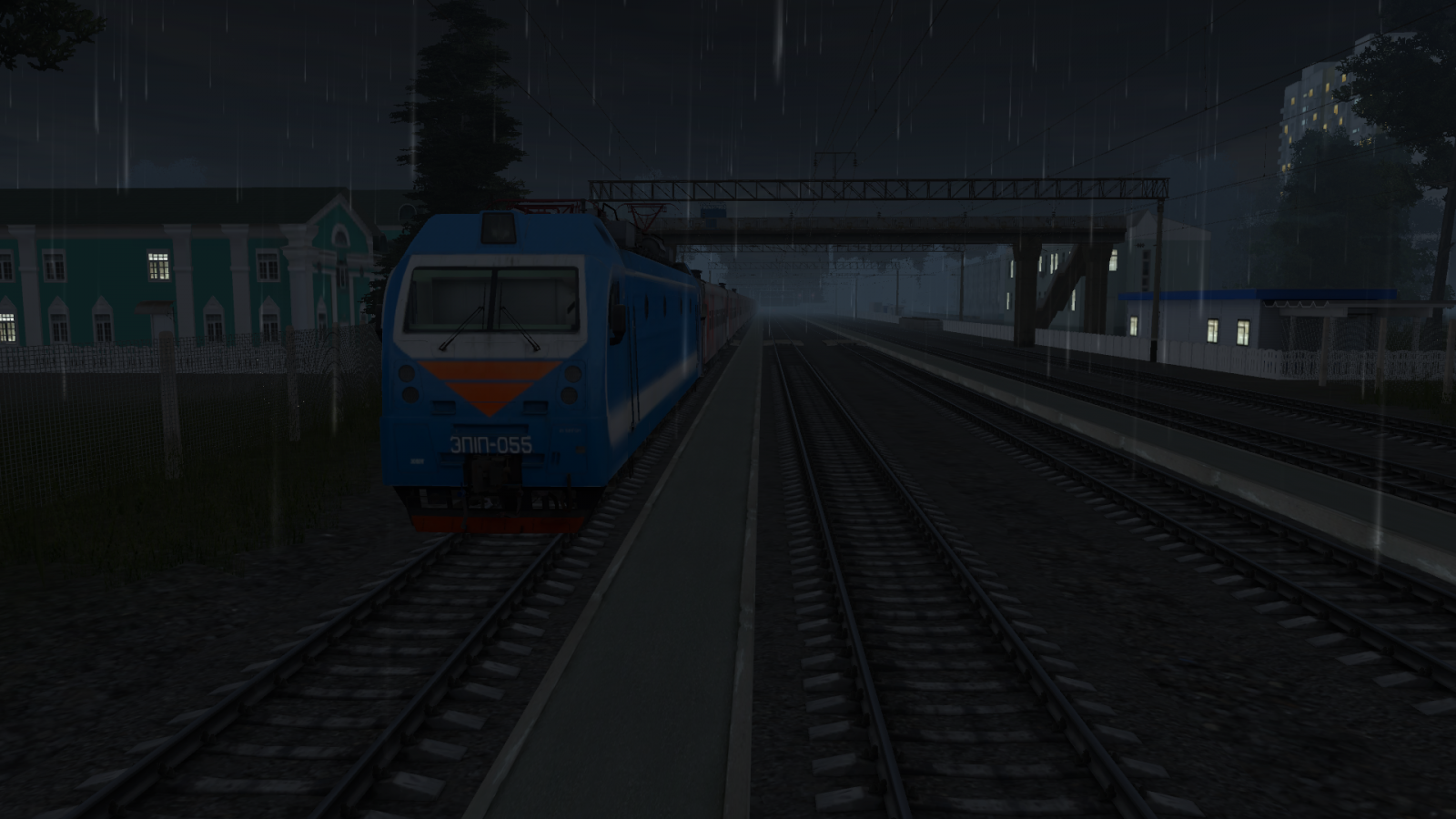 Поезд №327 совершает остановку на станции Латная